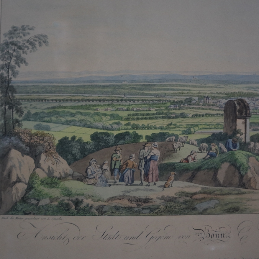 Ziegler, Johann (1749 Meiningen - 1802 Wien) - "Ansicht der Stadt und Gegend von Bonn - Vue de la V - Image 9 of 10