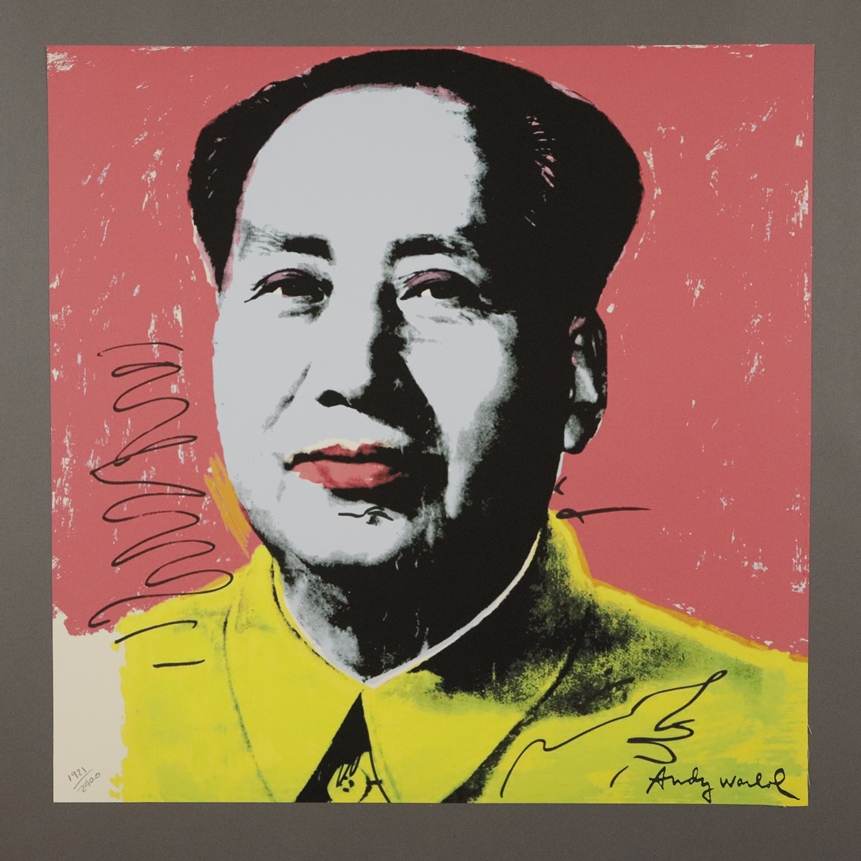 Warhol, Andy (1928 Pittsburgh - 1987 New York, nach) - "Mao", 9 Granolithographien in verschiedenen - Image 2 of 9