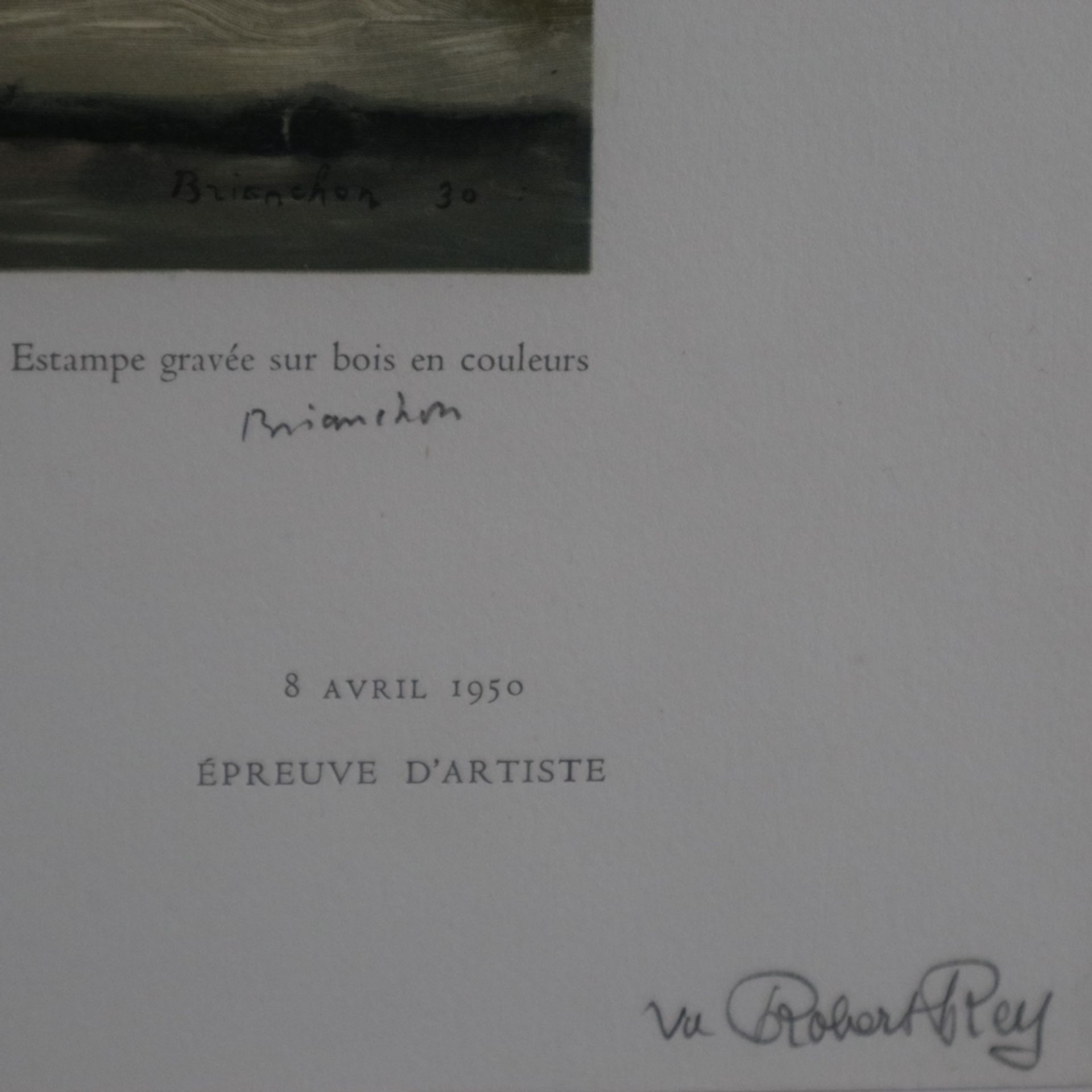 Braque / Brianchon - Zwei Farbholzschnitte aus Estampes Introduction de Robert Rey (1950), 1x Georg - Bild 9 aus 9