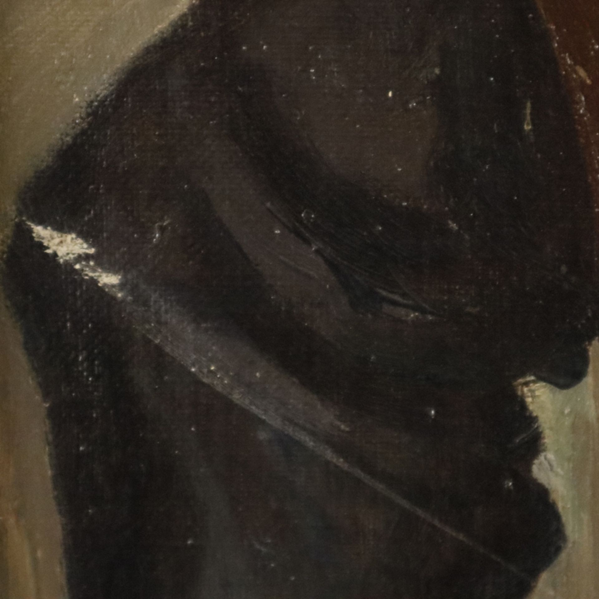 Monogrammist "AR" (tätig 1. Hälfte 20. Jh.) - Jungenportrait, 1926, Öl auf Leinwand, unten links mo - Image 7 of 12