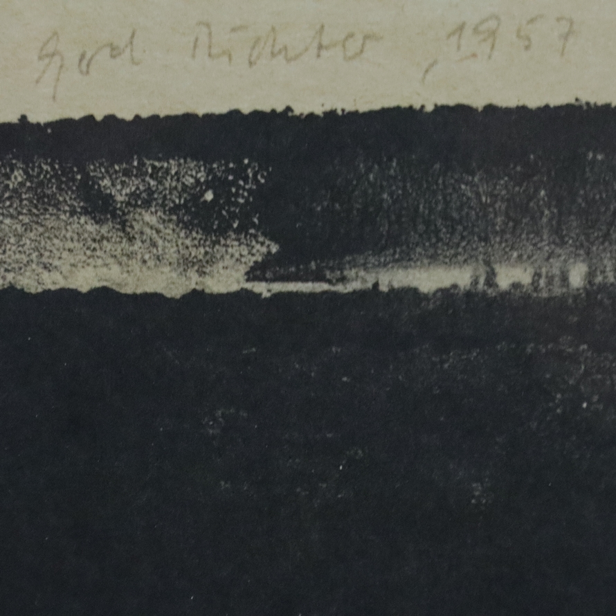 Richter, Gerhard (*1932 Dresden, nach) - Ohne Titel, Motiv aus „Elbe“, Offsetdruck nach einem Walze - Image 5 of 5