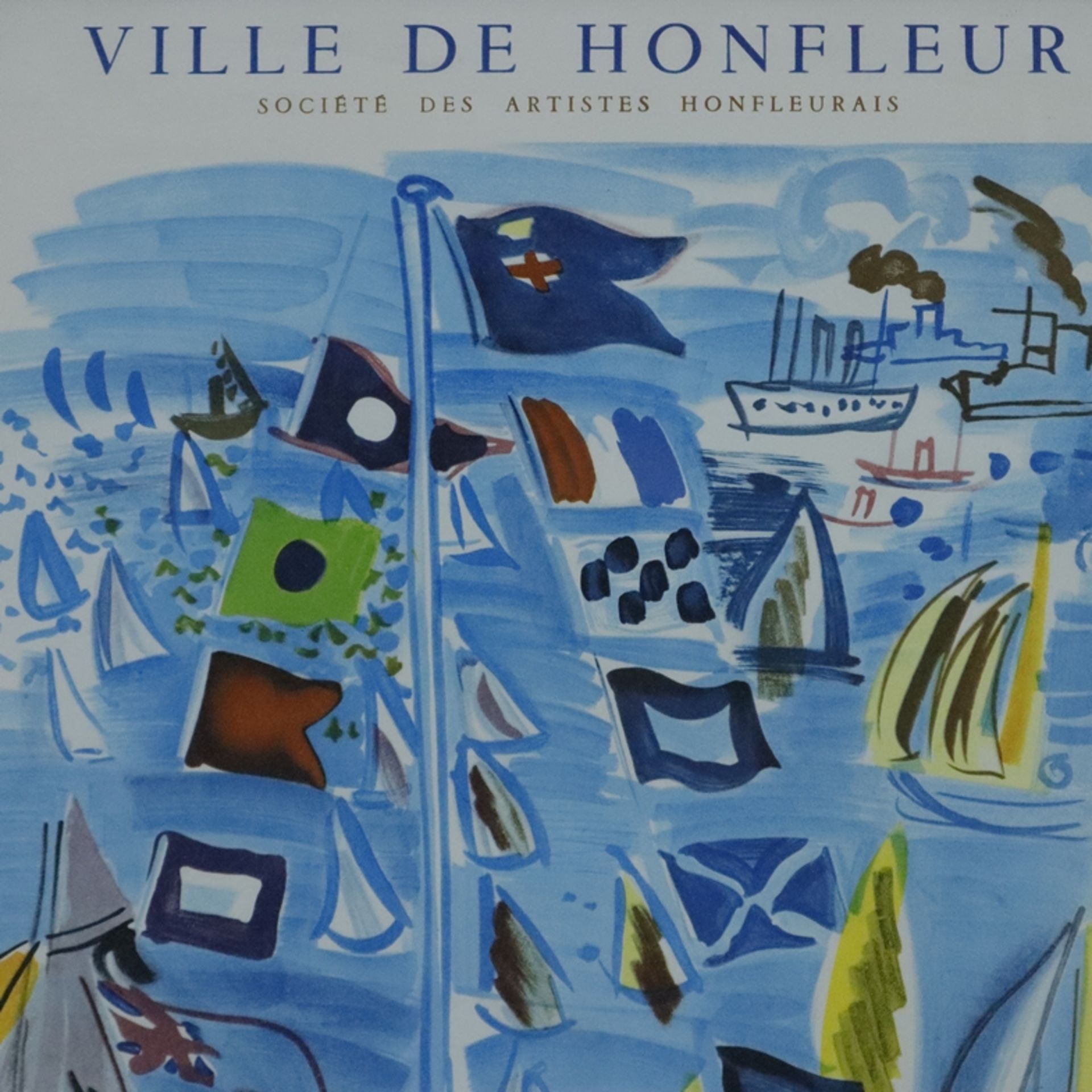 Dufy, Raoul (1877 Le Havre - Forcalquier 1953) - Hommage à Raoul Dufy Ville de Honfleur, 1954, Orig - Bild 3 aus 5