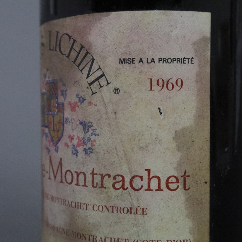 Weinkonvolut - 2 Flaschen 1969 Alexis Lichine Chassagne-Montrachet Côte de Beaune, France, 750 ml, - Image 4 of 6