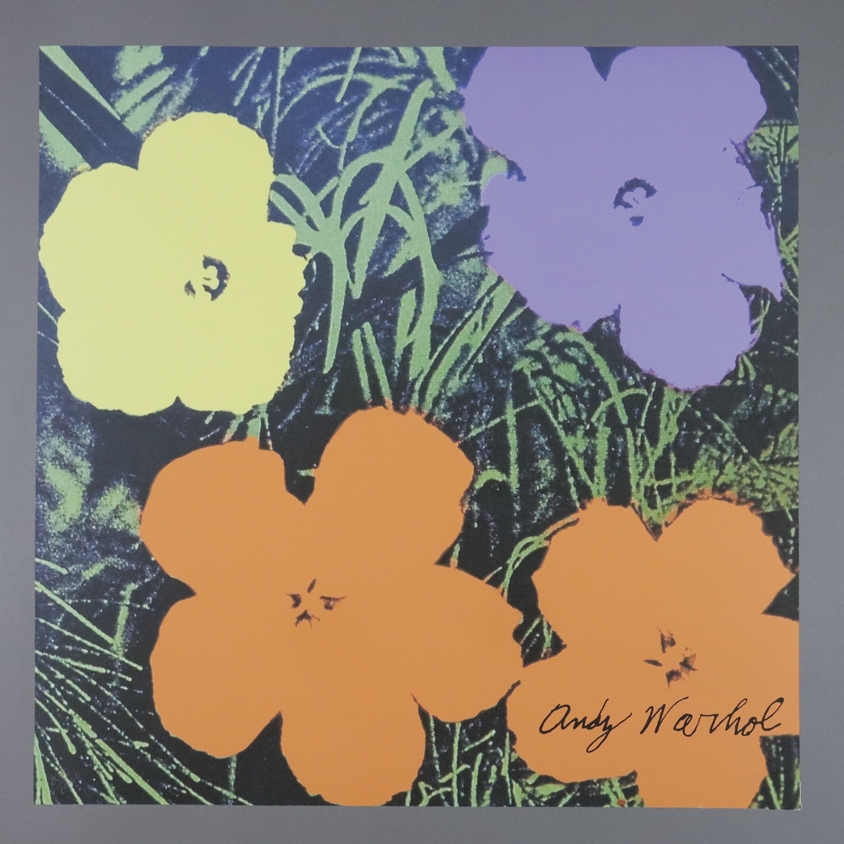 Warhol, Andy (1928 Pittsburgh - 1987 New York, nach) - "Flowers", 9 Granolithographien in verschied - Image 7 of 9