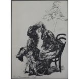 Renouard, Paul (1845-1924) - "Vor dem Ballett", 1898, Lithografie auf Papier, unten links in der Pl