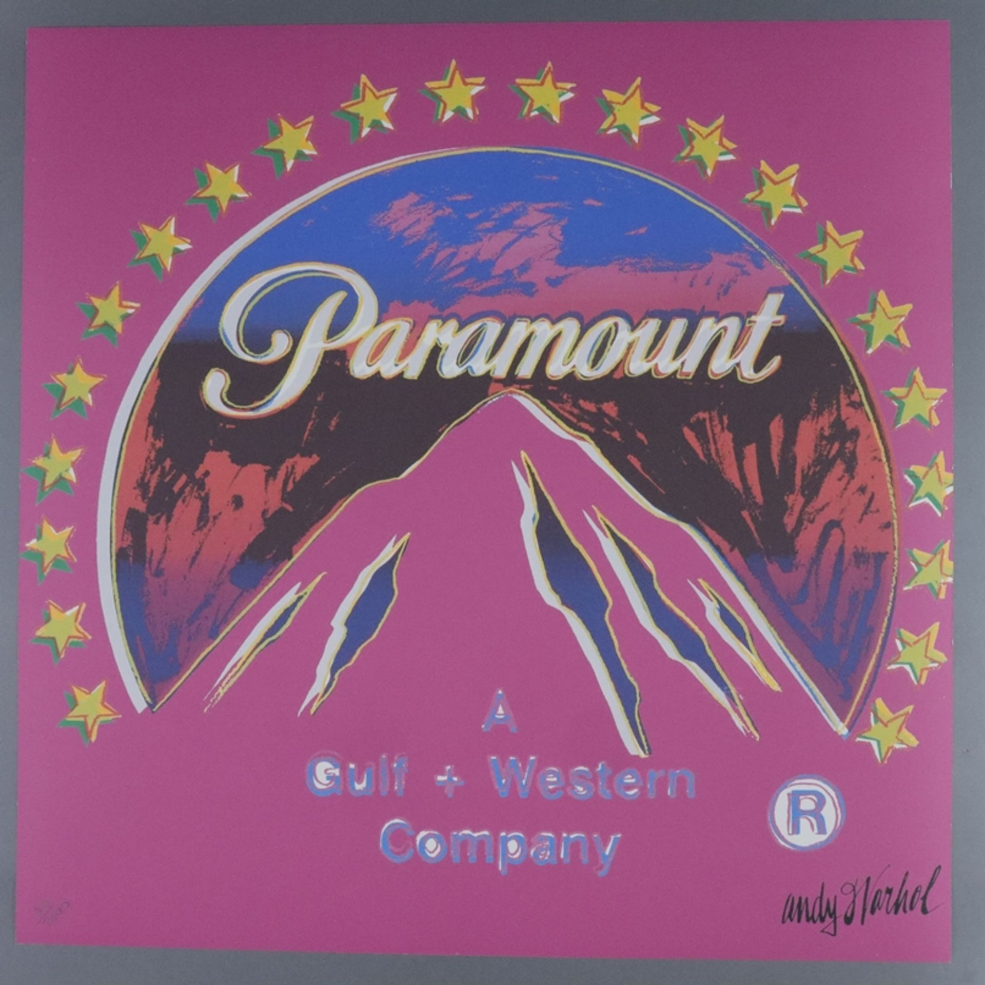 Warhol, Andy (1928 Pittsburgh - 1987 New York, nach) - "Paramount", Granolithographie auf festem Pa - Bild 4 aus 4