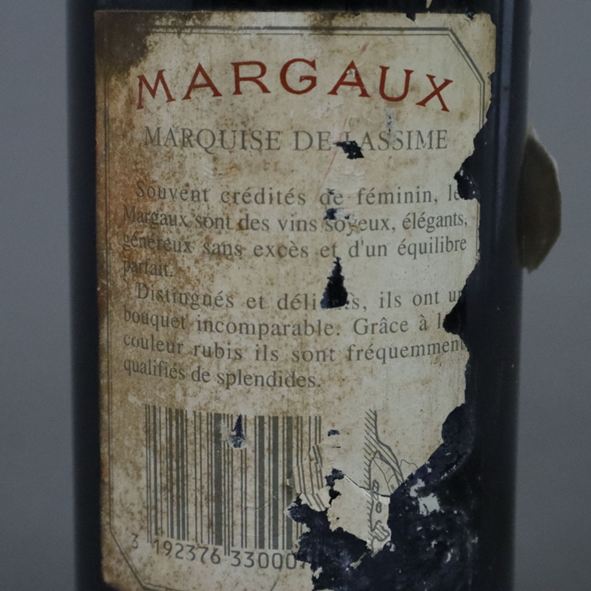 Weinkonvolut - 3 Flaschen 1987 Margaux, Marquise de Lassime, France, 75 cl, Füllstand: Top Shoulder - Image 6 of 7