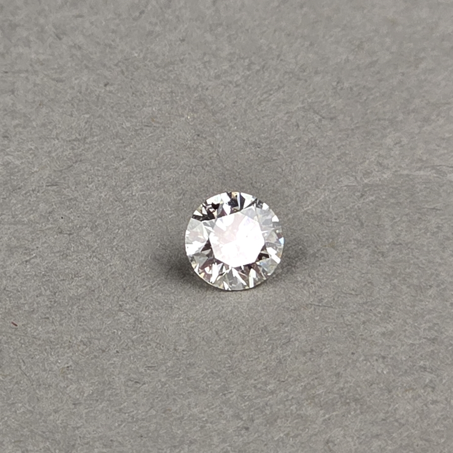 Loser natürlicher Diamant mit Lasersignatur - Gewicht 0,50 ct., exzellenter runder Brillantschliff, - Image 2 of 8