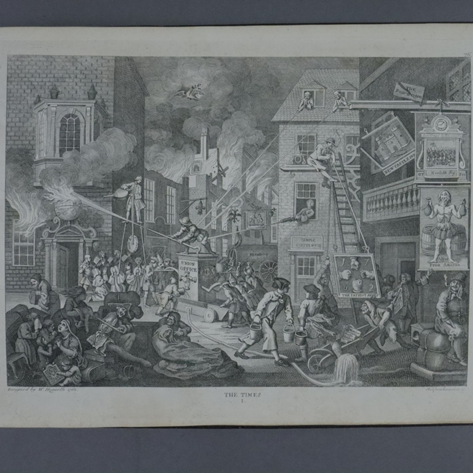 Hogarth, William (1697 London - 1764 ebenda, nach) - Hogarths Kupferstiche, Album mit 89 Kupferstic - Bild 8 aus 10