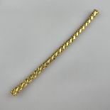 Vintage-Armband - Metall vergoldet, partiell satiniert, Band aus 22 s-förmigen beweglichen Gliedern