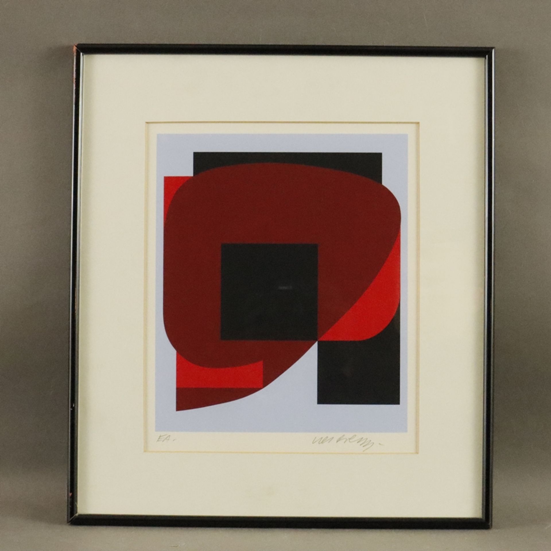 Vasarely, Victor (1908 Pecs - Paris 1997) - "Olla II" (1989), Farbserigrafie auf Papier, aus der Se - Image 2 of 3