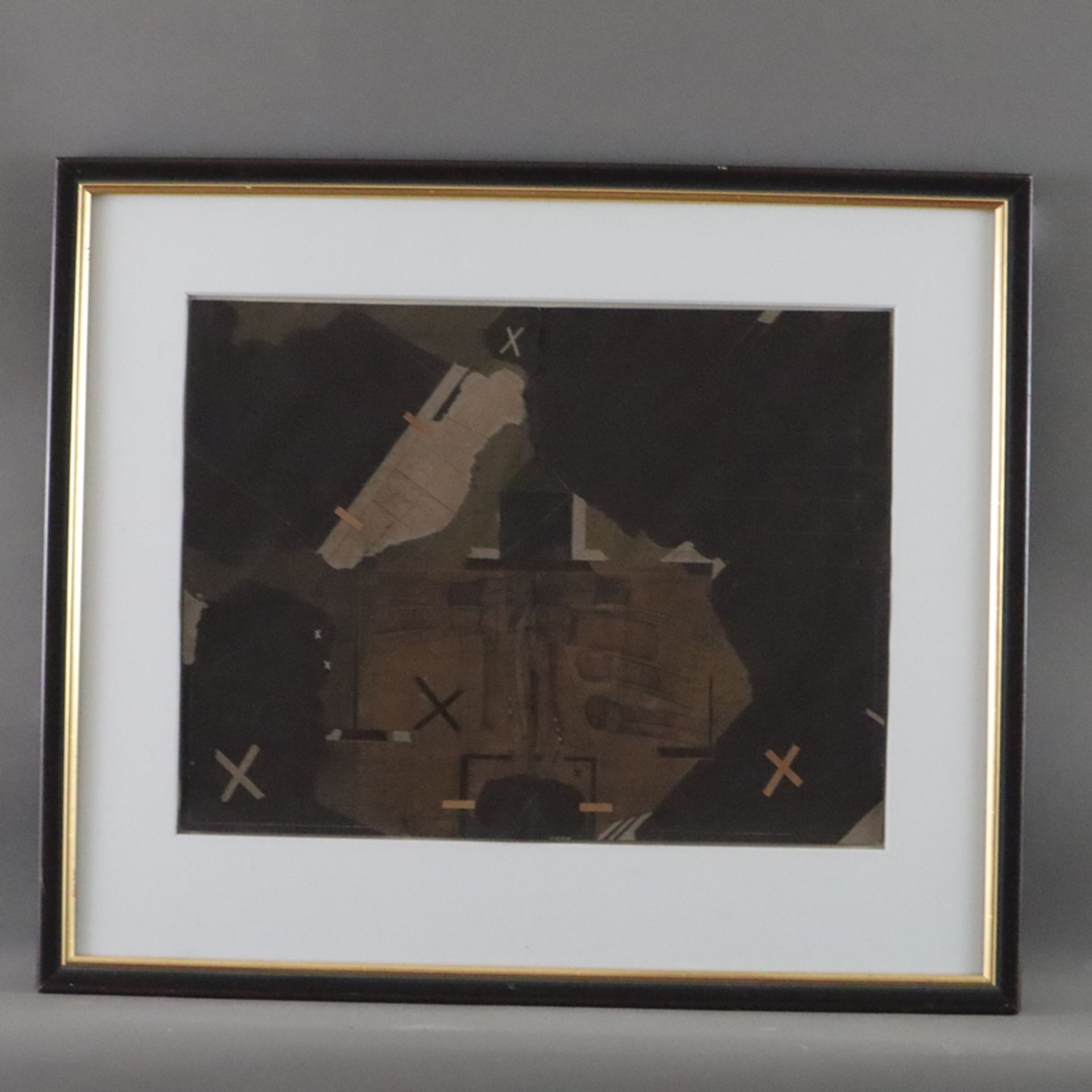 Hanebeck, Gerd (1939 Remscheid - Wuppertal 2017) - Ohne Titel, Mischtechnik/Collage, mittig rechts  - Bild 2 aus 7