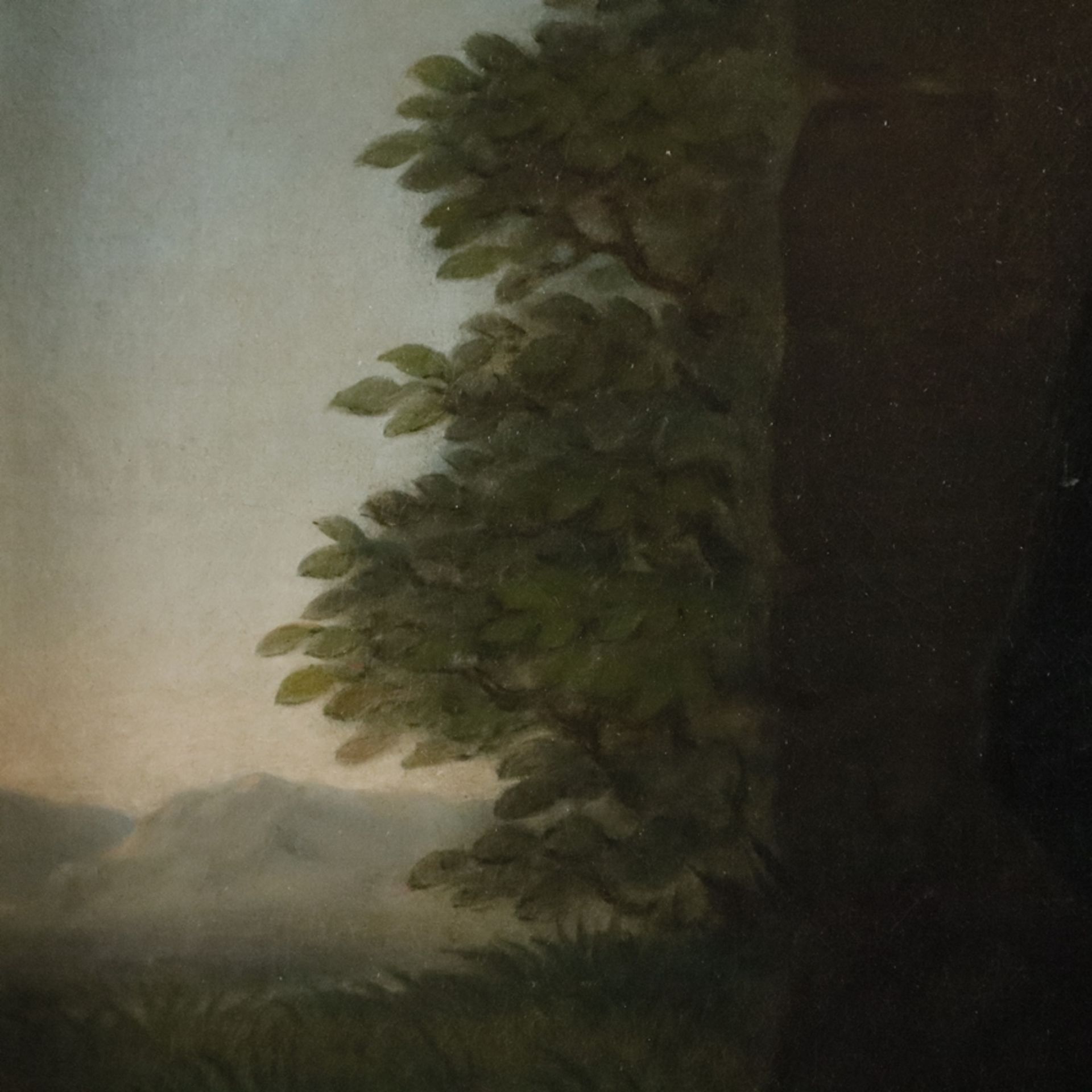 Unbekannte/r Bildnismaler/in (19.Jh.) - Sitzender Knabe, Öl auf Leinwand, unsigniert, Darstellung e - Bild 6 aus 10