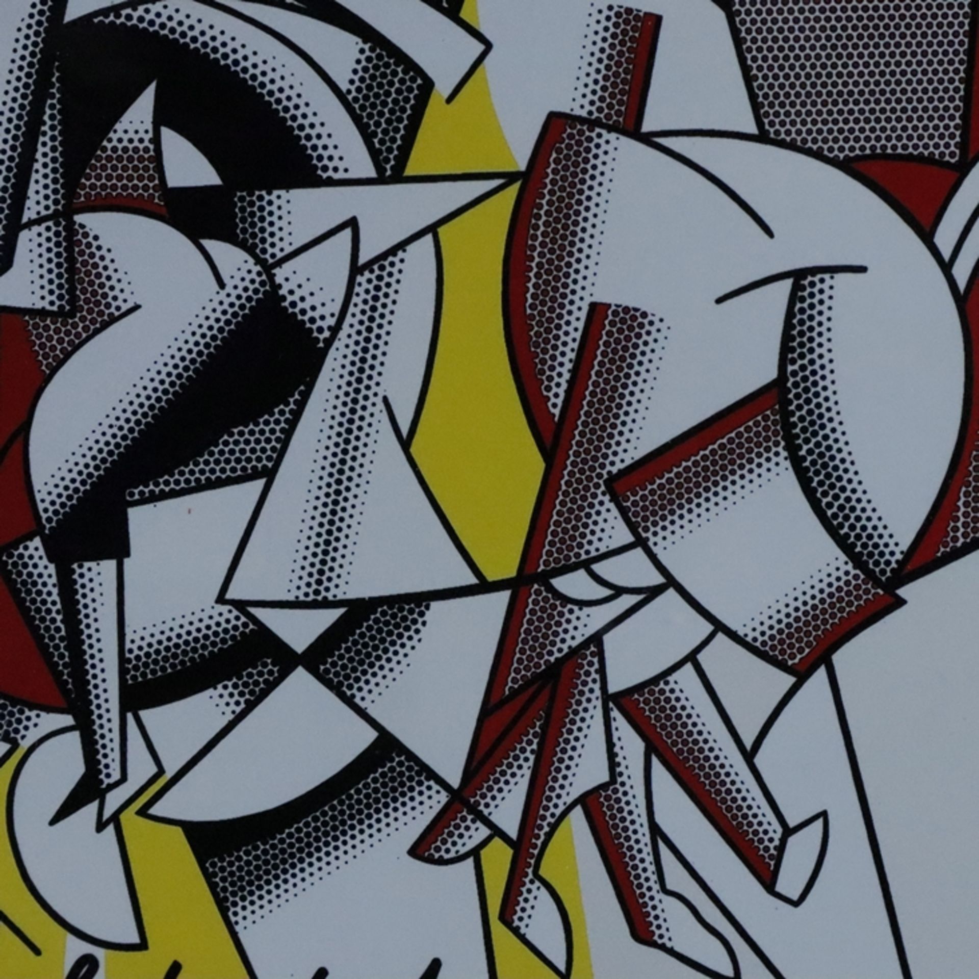 Lichtenstein, Roy (1923 New York - 1997 ebenda, nach) - ''The Red Horseman'', Multiple/Farbdruck au - Bild 4 aus 5