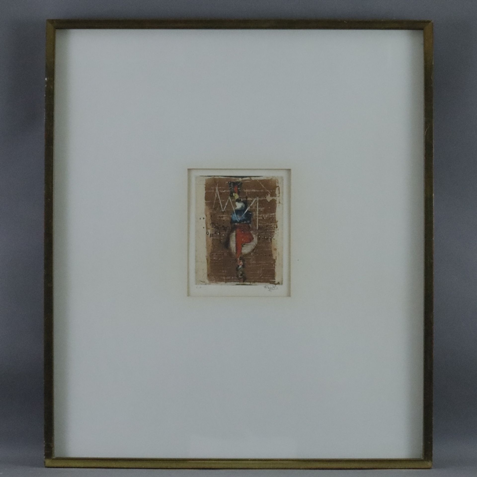 Friedländer, Johnny (1912 Pleß -1992 Paris) - Ein Paar abstrakte Kompositionen, jeweils eine Farbaq - Bild 2 aus 7