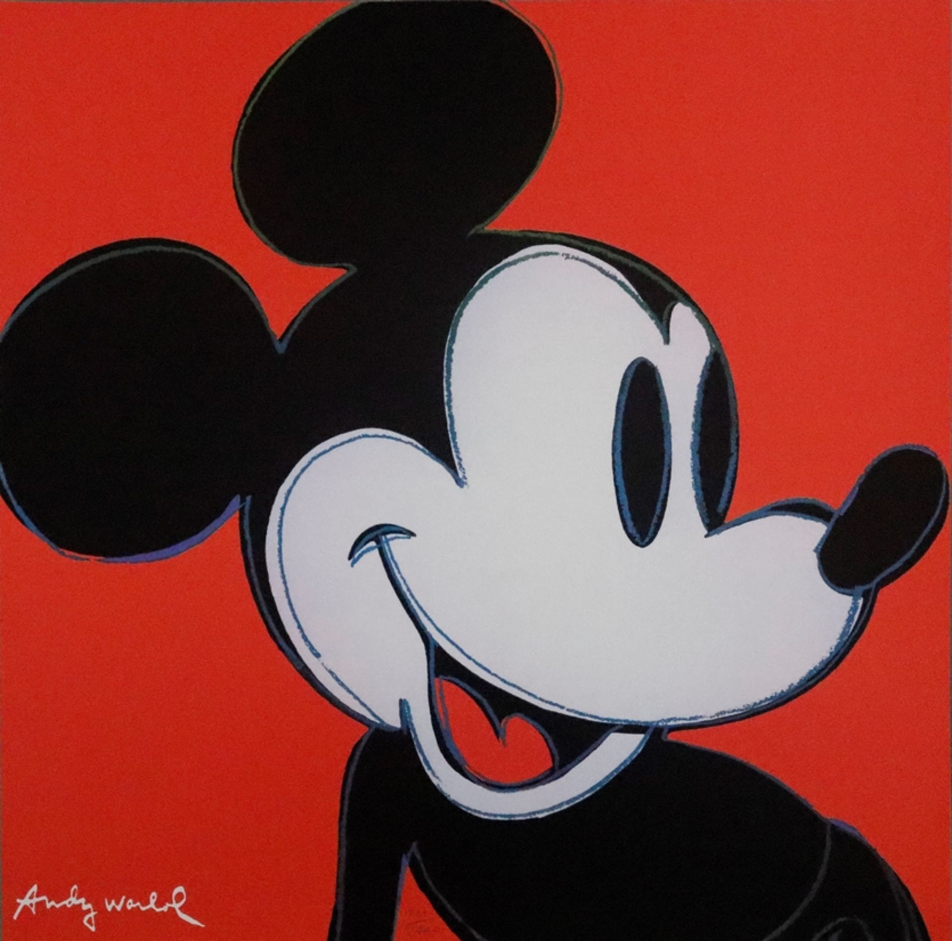 Warhol, Andy (1928 Pittsburgh - 1987 New York, nach) - "Mickey Mouse", 9 Granolithographien in vers - Bild 3 aus 11