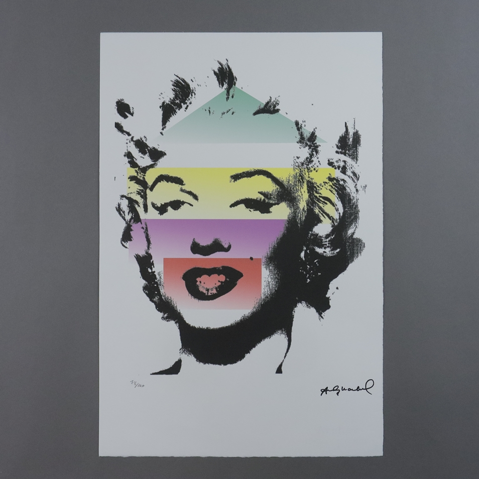 Warhol, Andy (1928 Pittsburgh - 1987 New York, nach) - " Marilyn", Farboffsetlithografie auf Arches - Image 2 of 6