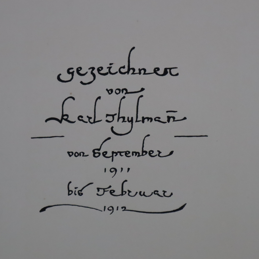 Thylmann, Karl (1888 Darmstadt - 1916 Groß-Auheim) - Zwei Mappen, 1x "Gülistan. Ein Bilderdivan", M - Image 2 of 11