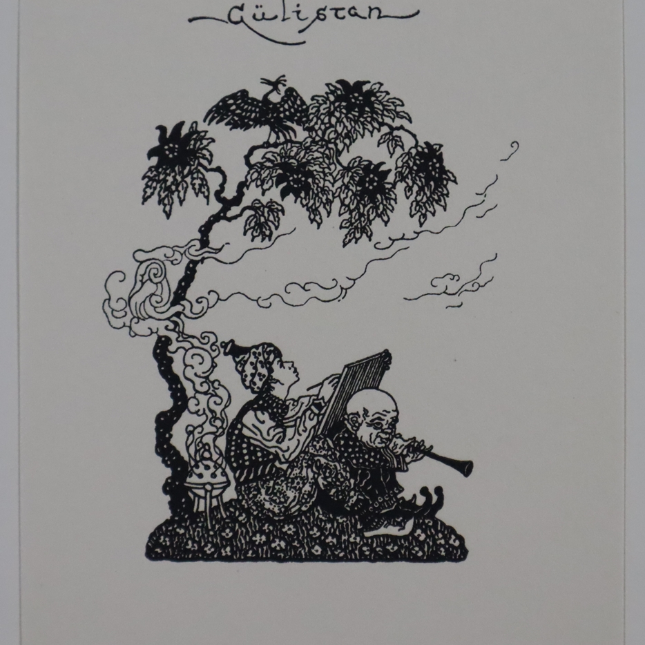 Thylmann, Karl (1888 Darmstadt - 1916 Groß-Auheim) - Zwei Mappen, 1x "Gülistan. Ein Bilderdivan", M - Image 4 of 11