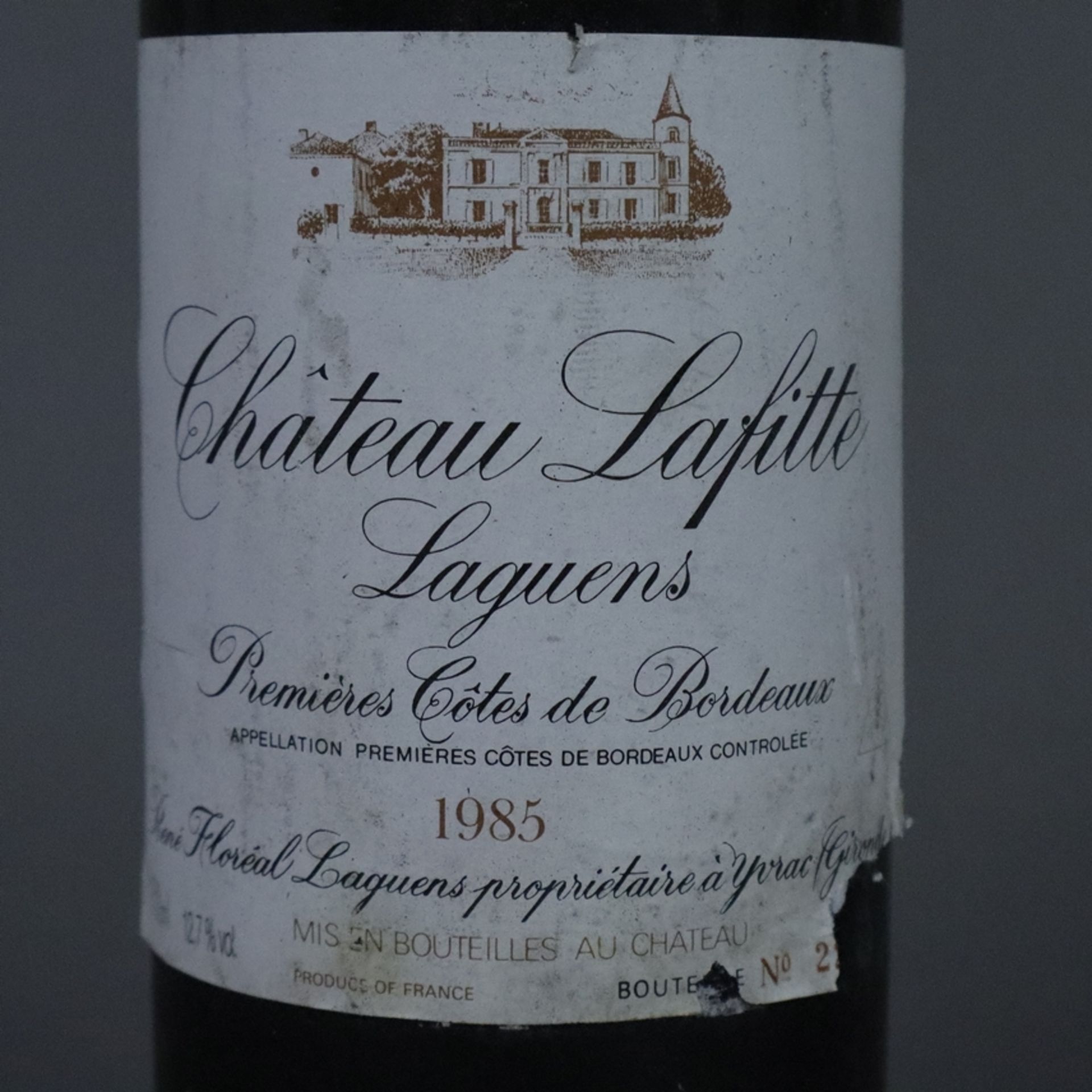 Weinkonvolut - 2 Flaschen - 1985 Château Lafitte-Laguens Côtes de Bordeaux, France, - Image 5 of 9