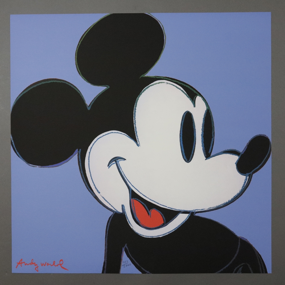 Warhol, Andy (1928 Pittsburgh - 1987 New York, nach) - "Mickey Mouse", 9 Granolithographien in vers - Image 2 of 11