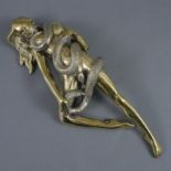 Carlos, Don Alberto (*1949) - "Schlangenmädchen Minou“, Bronze, goldfarben patiniert, glanzpoliert,