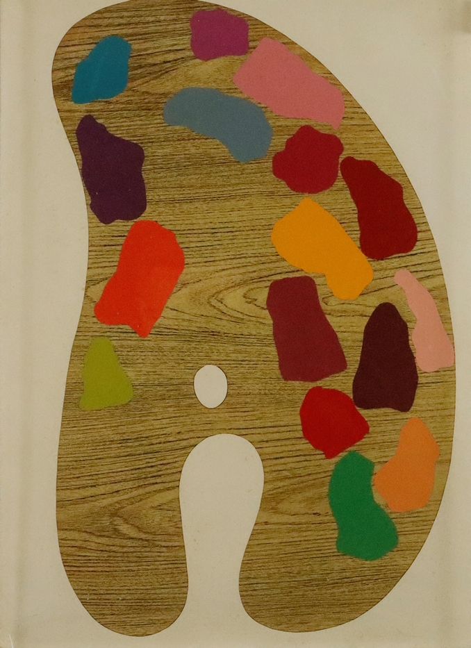 Dine, Jim (*1935 Cincinnati/ USA) - „Palette II“, 1969, Farbserigrafie auf beschichtetem Karton, un