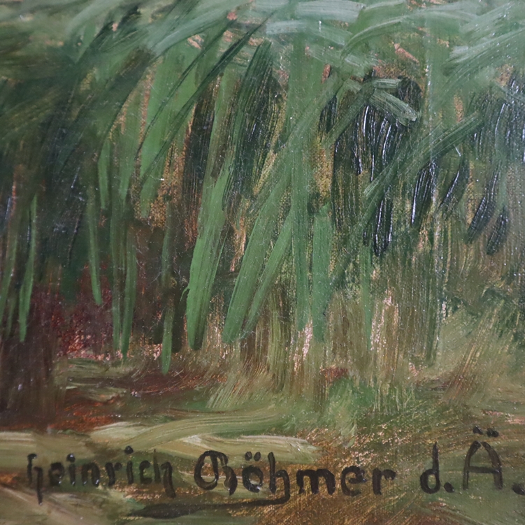 Böhmer, Heinrich d. Ä. (1852 -Düsseldorf- 1930/ renommierter deutscher Landschaftsmaler, Meistersch - Image 7 of 11