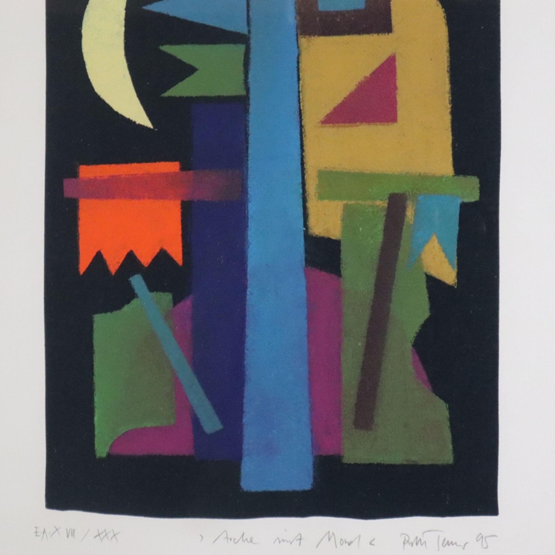 Tesmar, Ruth (*1951) - "Arche mit Mond", Farblithografie, 1995, unten mit Bleistift signiert, datie - Bild 4 aus 5