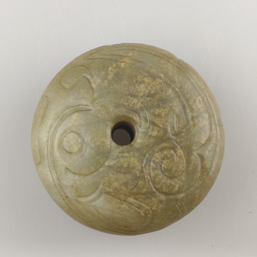 Jade-Cong - China, Qing-Dynastie, Ausführung im archaischen Stil (Westl. Zhou 11. bis 7. Jh.) abger - Image 6 of 7