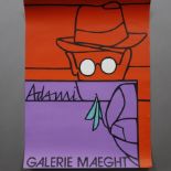 Drei Ausstellungsplakate für die Galerie Maeght - 3 Farblithografien: Adami, Valerio (*1935 Bologna