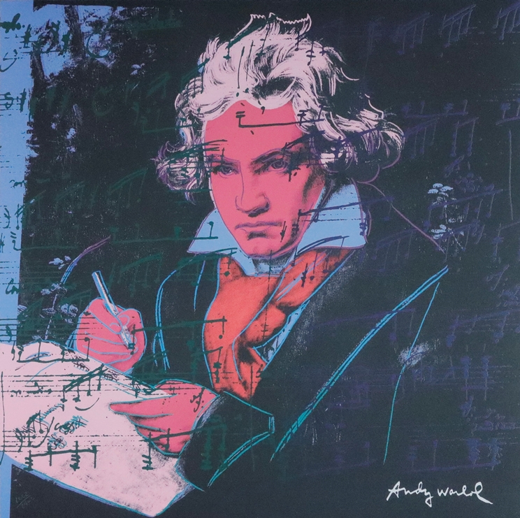 Warhol, Andy (1928 Pittsburgh - 1987 New York, nach) - "Beethoven", Granolithographie auf festem Pa