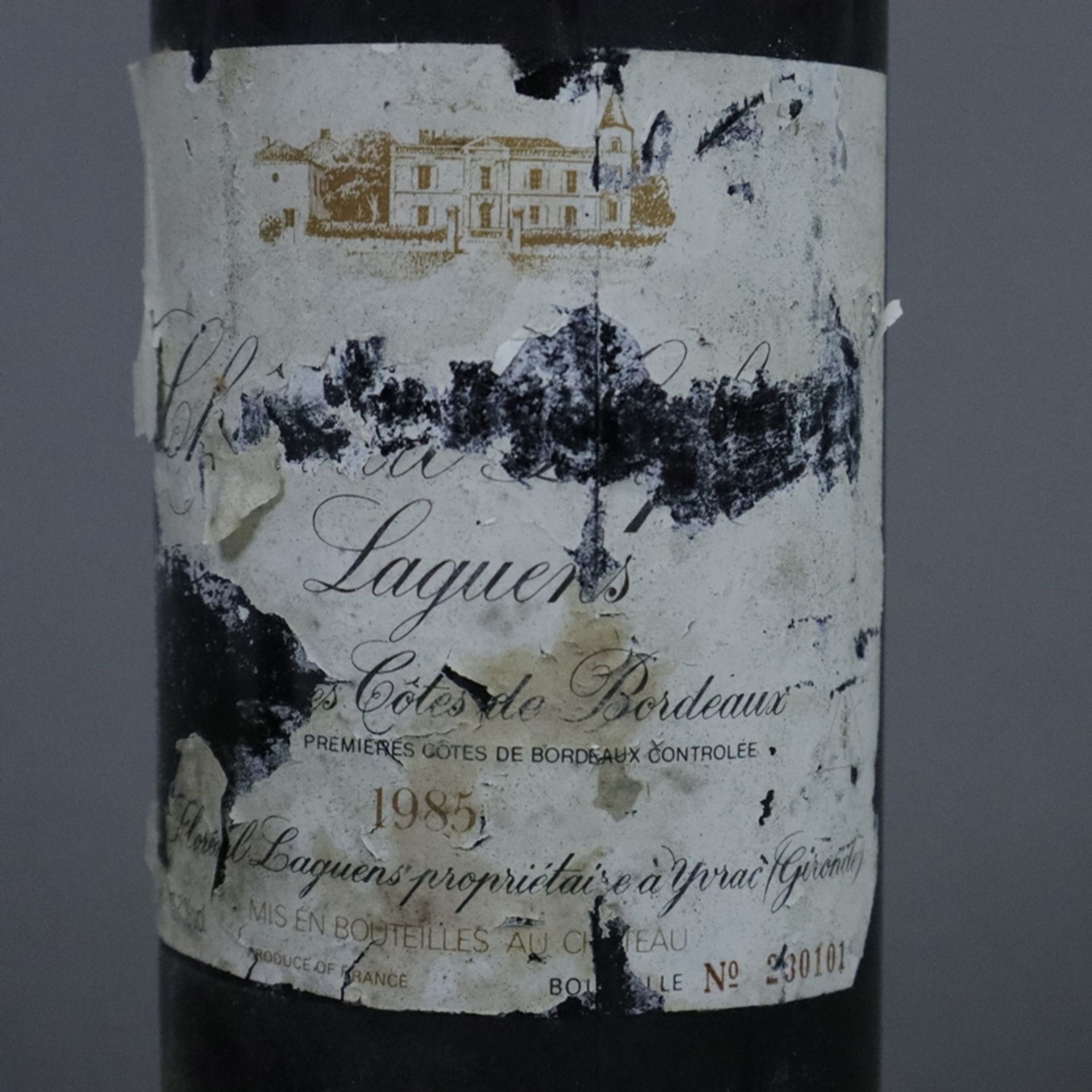 Weinkonvolut - 2 Flaschen - 1985 Château Lafitte-Laguens Côtes de Bordeaux, France, - Image 6 of 9