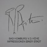 Reiter, Rudolf L. (*1944 Erding-2019 Wartenberg) - Fünf Farblithografien aus der Serie "Bad Homburg