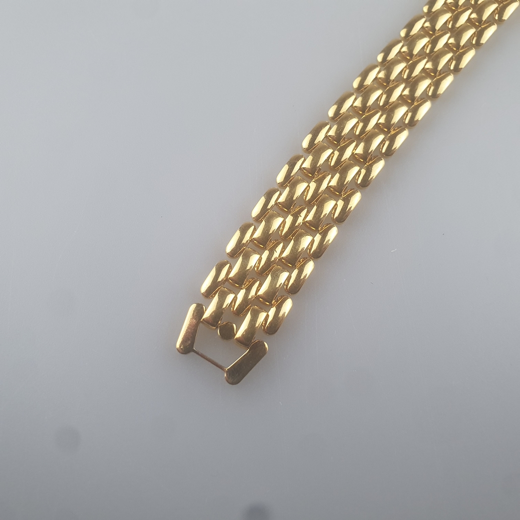 Vintage-Armband - NAPIER / USA, goldfarbenes Metall, glanzpoliert, Flechtband von 16mm-Breite, am V - Image 2 of 5