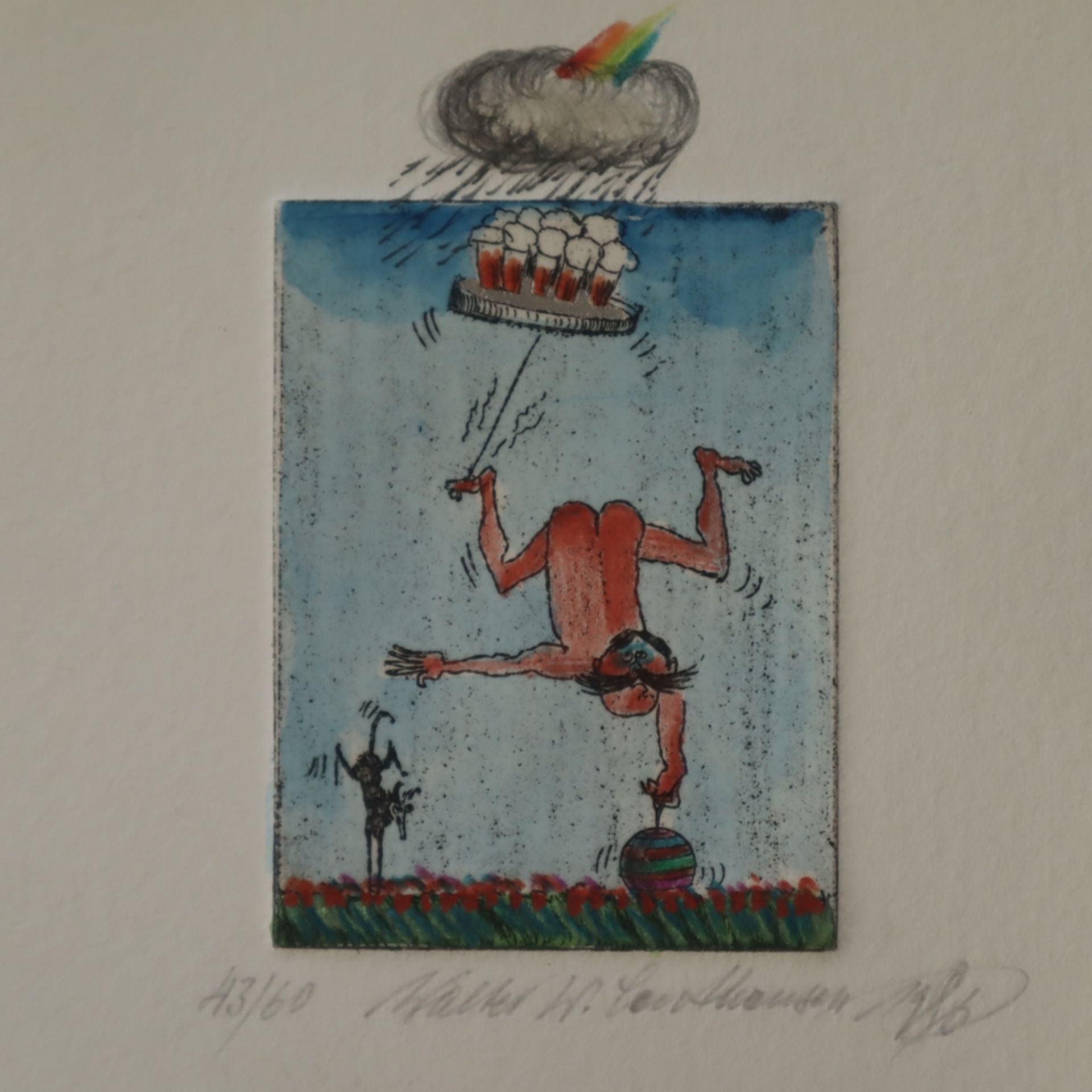 Leutheuser, Walter W. (1935 Wilhelmshaven - 2011 Limburg) - "Walters Taschenvarieté", 1986, Auflage - Image 4 of 8