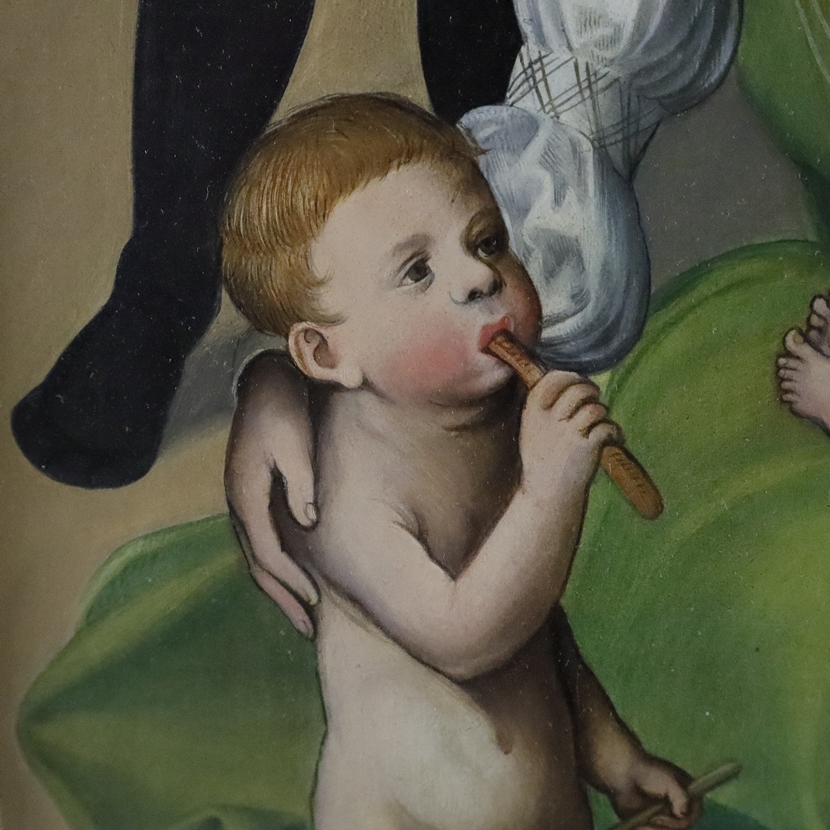 Cranach, Lucas der Ältere (1472 Kronach - 1553 Weimar, Kopie nach) - "Die Heilige Sippe" (1510-1512 - Image 12 of 13