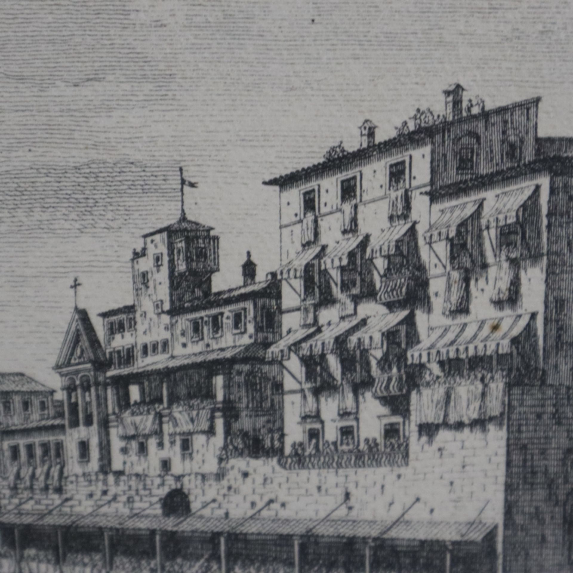 Zocchi, Giuseppe (1716 -Florenz-1767, nach) - „Veduta del Palazzo Vecchio e della Piazza con la Fes - Image 8 of 12