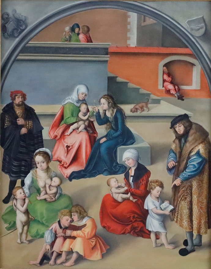 Cranach, Lucas der Ältere (1472 Kronach - 1553 Weimar, Kopie nach) - "Die Heilige Sippe" (1510-1512