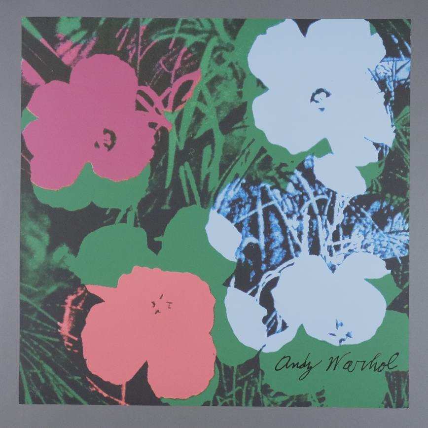 Warhol, Andy (1928 Pittsburgh - 1987 New York, nach) - "Flowers", 9 Granolithographien in verschied - Image 6 of 9