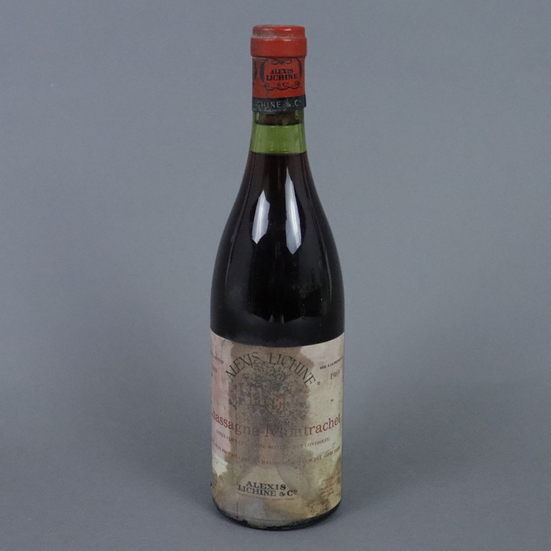 Wein 1969 Alexis Lichine Chassagne-Montrachet, Côte de Beaune, France, 750 ml,