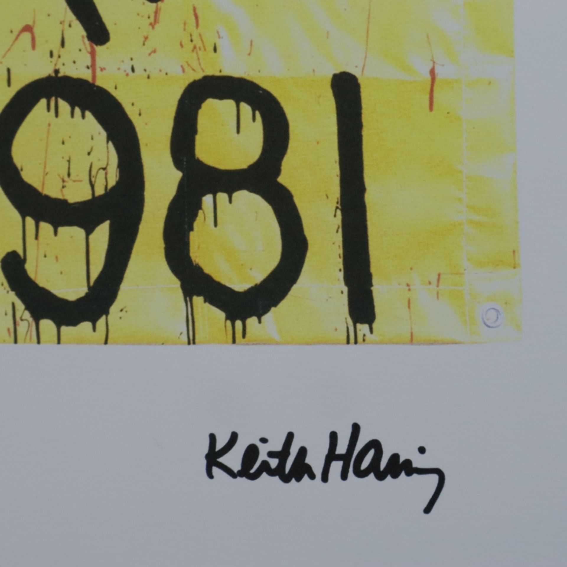 Haring, Keith (1958 Reading/Pennsylvania - 1990 New York City) - Ohne Titel (USA 1981), Farboffsetl - Bild 5 aus 6