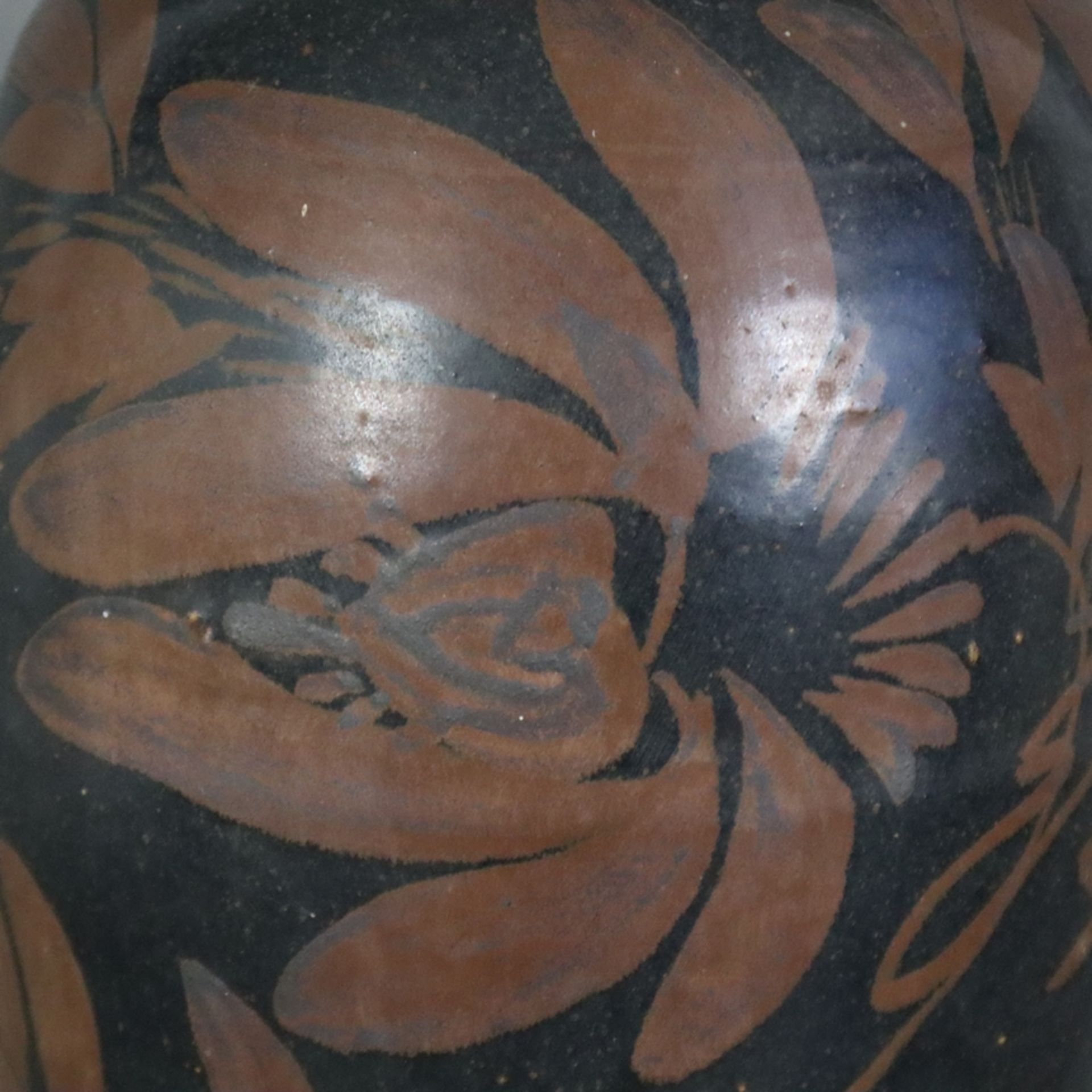 Vase 'Meiping' im Stil der 'Cizhou'-Ware - China, Steinzeug, länglicher schmaler Meiping-Typus, gan - Bild 4 aus 9