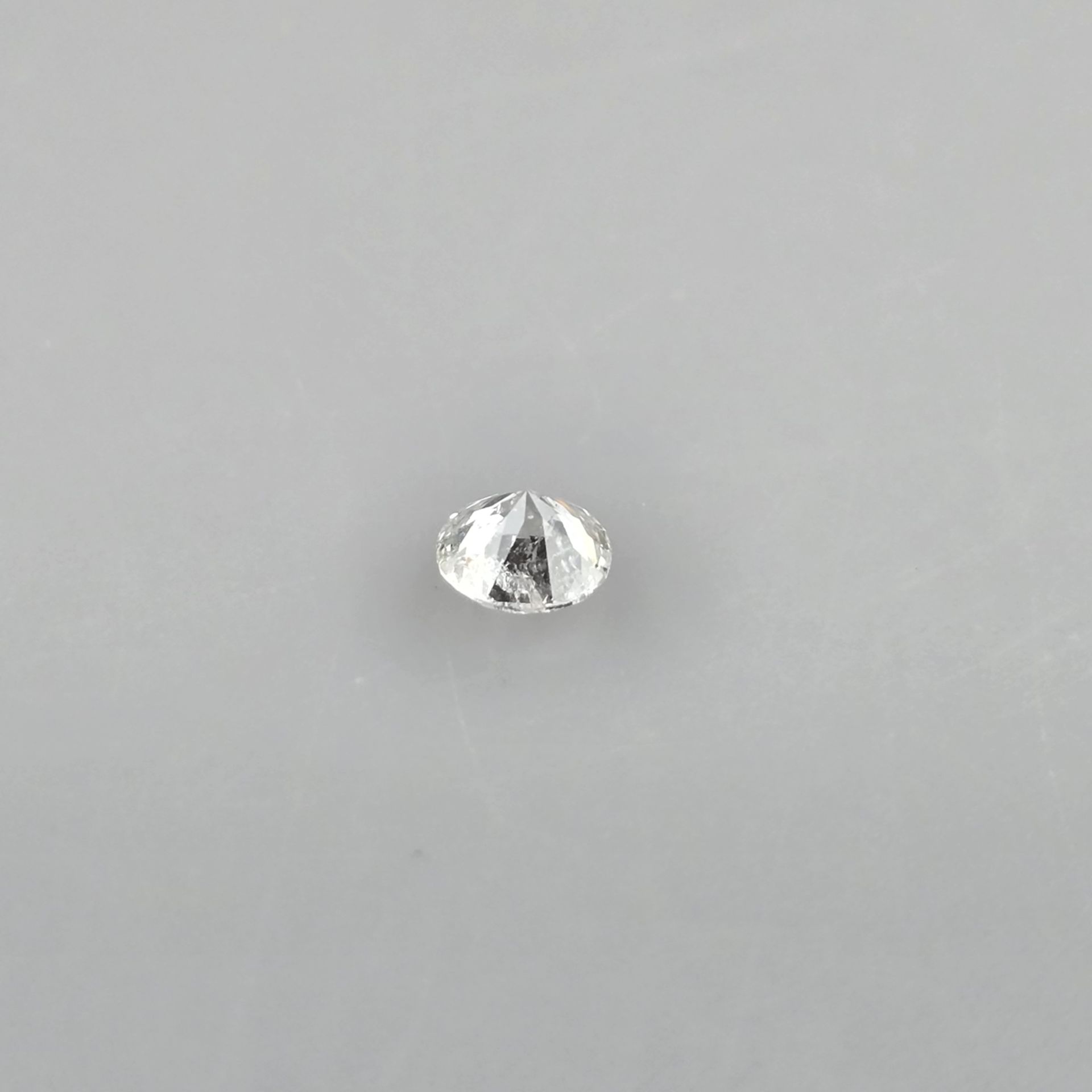 Loser natürlicher Diamant mit Lasersignatur - Gewicht 1,01 ct., sehr guter runder Brillantschliff, - Image 4 of 8