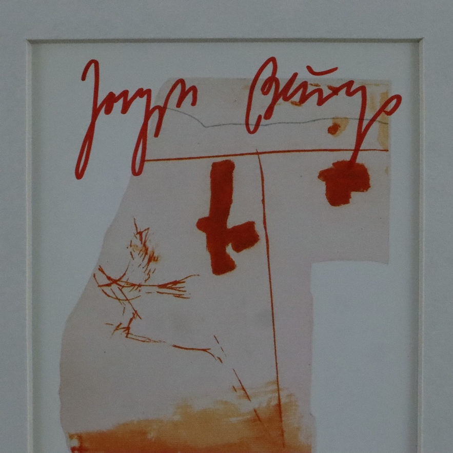 Beuys, Joseph (1921 Krefeld - 1986 Düsseldorf) - "Vogel", handsignierte Kunstpostkarte nach Origina - Image 3 of 4