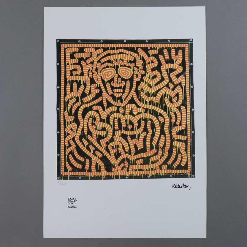 Haring, Keith (1958 Reading/Pennsylvania - 1990 New York City) - "Loneliness", Farboffsetlithografi - Image 2 of 5