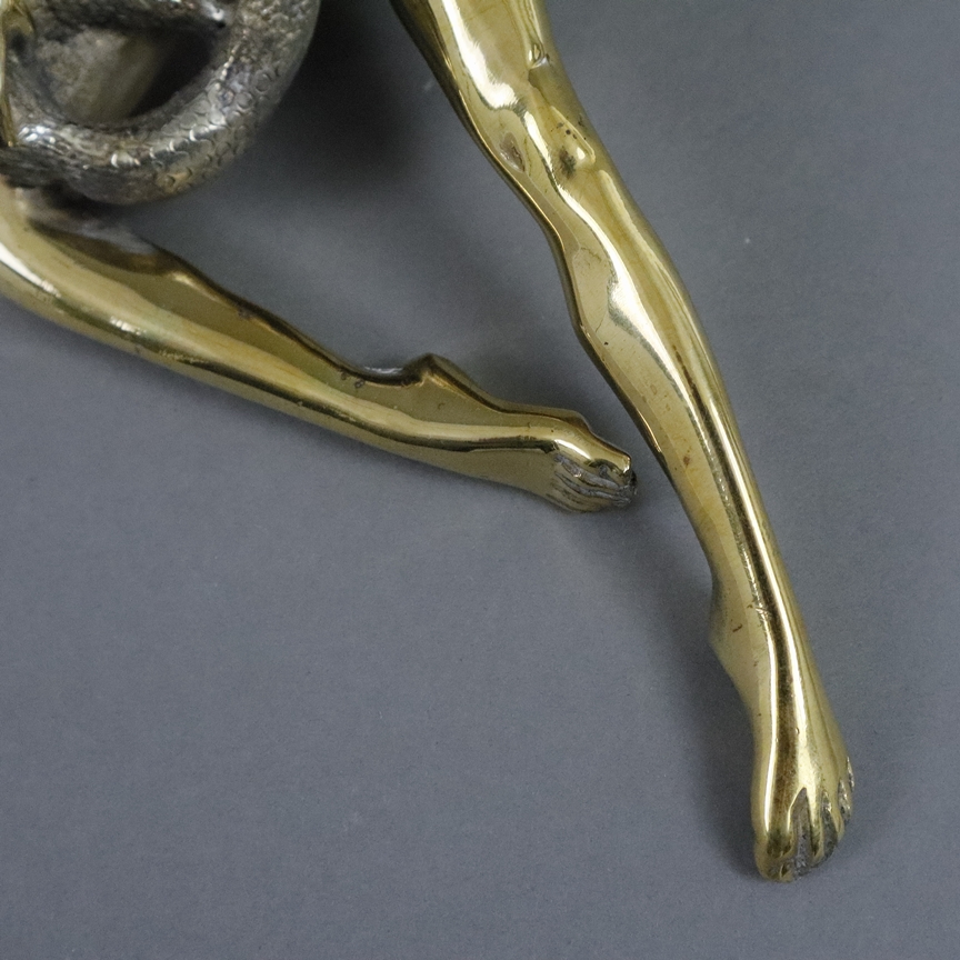 Carlos, Don Alberto (*1949) - "Schlangenmädchen Minou“, Bronze, goldfarben patiniert, glanzpoliert, - Image 5 of 7