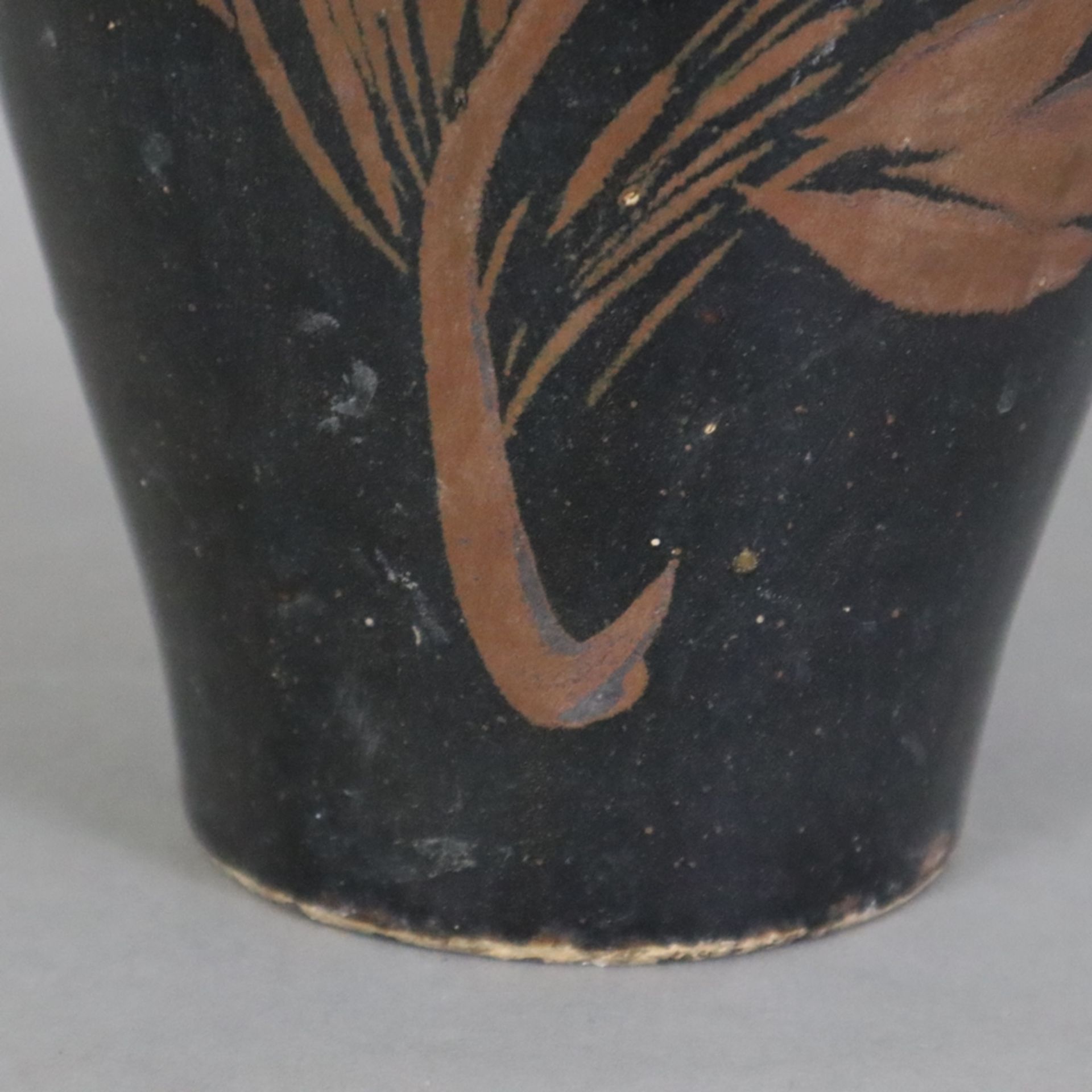 Vase 'Meiping' im Stil der 'Cizhou'-Ware - China, Steinzeug, länglicher schmaler Meiping-Typus, gan - Bild 8 aus 9