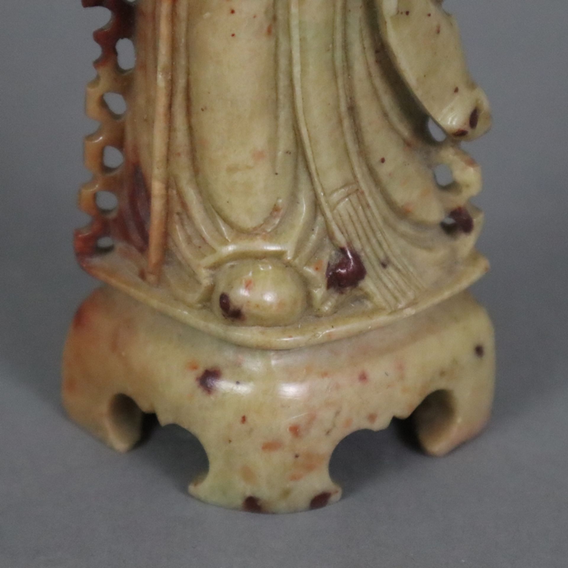 Steinfigurine des Unsterblichen Shoulao - China, ausgehende Qing-Dynastie, der "Gott des langen Leb - Image 5 of 7