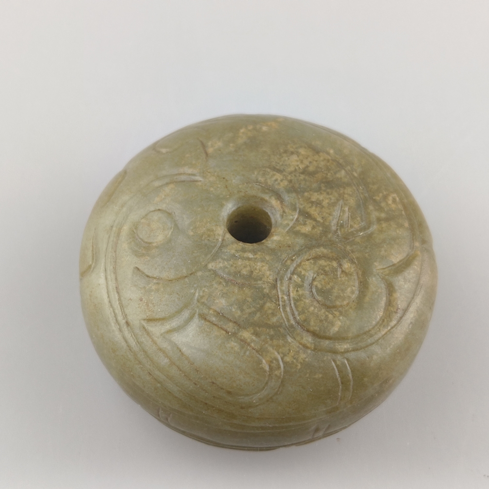 Jade-Cong - China, Qing-Dynastie, Ausführung im archaischen Stil (Westl. Zhou 11. bis 7. Jh.) abger - Image 5 of 7